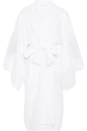 Maurizio Mykonos Lace-detailed coat