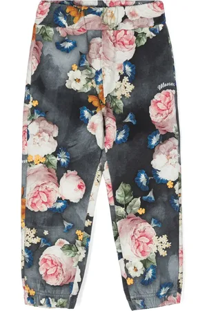 MONNALISA Floral-print track pants