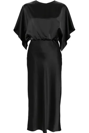 Amsale Fluid satin midi dress