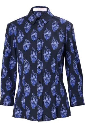 Carolina Herrera Floral-print peplum-hem shirt