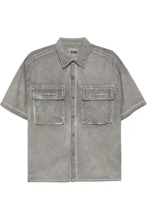 Izzue Logo-embroidered shirt