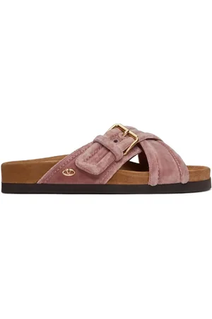 VALENTINO GARAVANI Fussfriend velvet slides