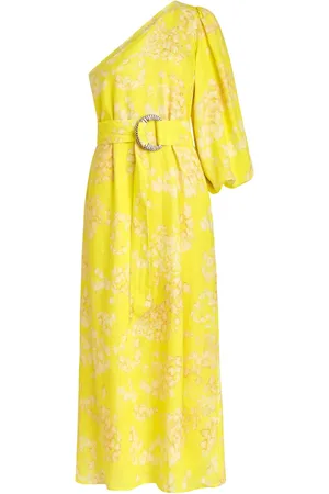 Marie Oliver Kenna one-shoulder floral-print dress
