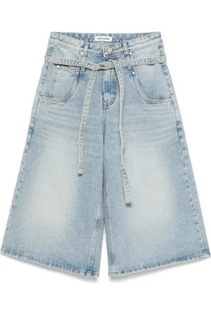 Low Classic Belted denim shorts