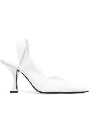 By Far Yasha 80mm leather pumps