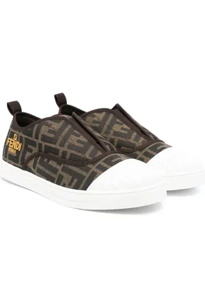 Fendi Monogram-pattern slip-on sneakers