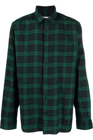 Woolrich Checked long-sleeve cotton shirt