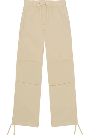 Ganni Drawstring straight-leg trousers