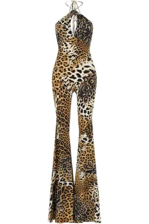 Roberto Cavalli Jaguar-print jumpsuit