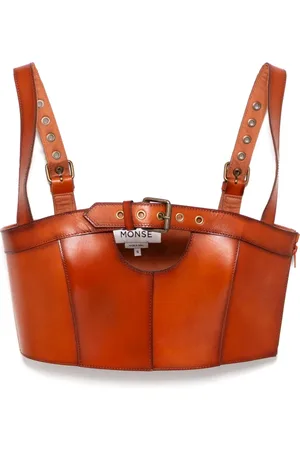 MONSE Buckled leather top