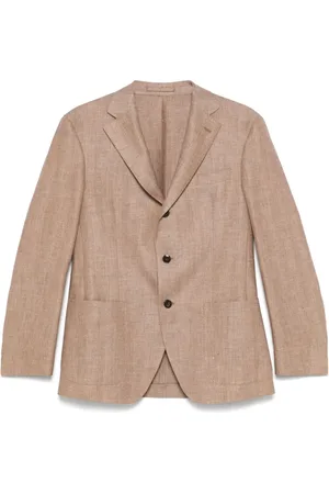 LUIGI BIANCHI MANTOVA Herringbone blazer