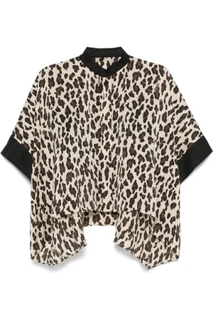 SACAI Leopard-print blouse