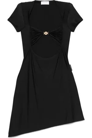 Marine Serre Open-chest draped mini dress