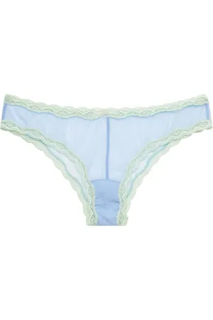 FLEUR DU MAL Lace-trimmed briefs