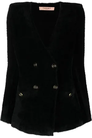 Twin-Set Piled jacquard blazer
