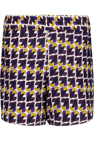 Paula Printed silk shorts