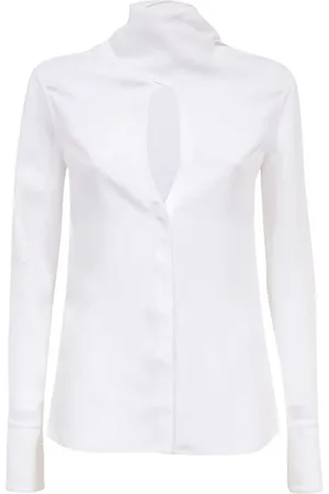 Salvatore Ferragamo Sash high-neck shirt