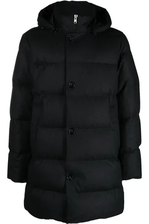 Woolrich Detachable-hood quilted padded coat