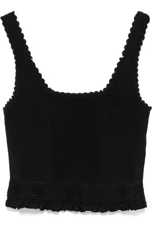 Sandro Scalloped tank top