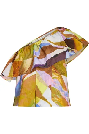 Marie Oliver McCauley asymmetric ruffle top