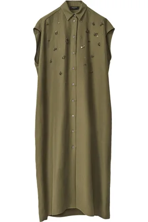 Fabiana Filippi Bead-embellished shirt dress