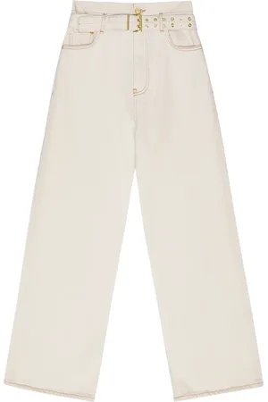 Ganni Belted wide-leg jeans