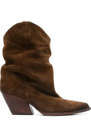 Elena Iachi 70mm suede cowboy boots