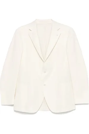 LUIGI BIANCHI MANTOVA Herringbone blazer