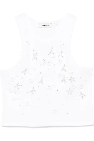 Sandro Sequin-embellished tank top