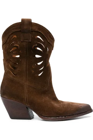 Elena Iachi Suede texan boots
