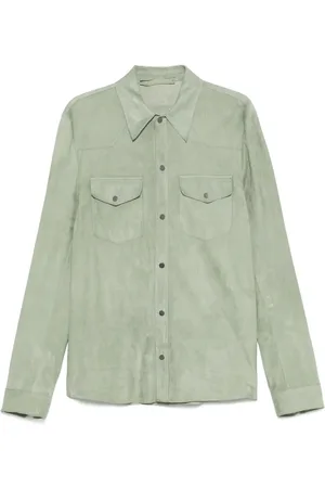 SALVATORE SANTORO Suede shirt