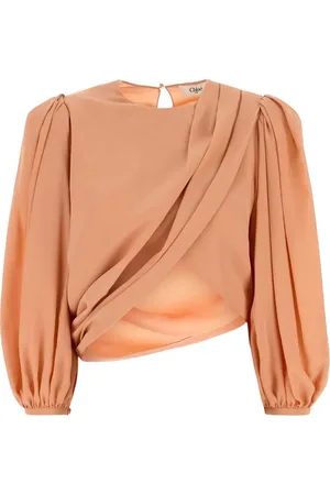Chloé Draped-detail blouse