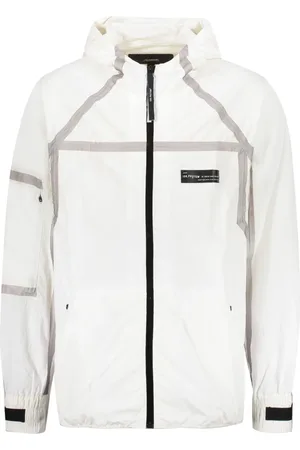 ISO.POETISM Mesh panel hooded jacket