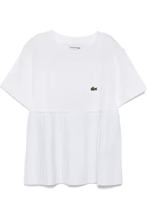 Lacoste Pleated-hem T-shirt