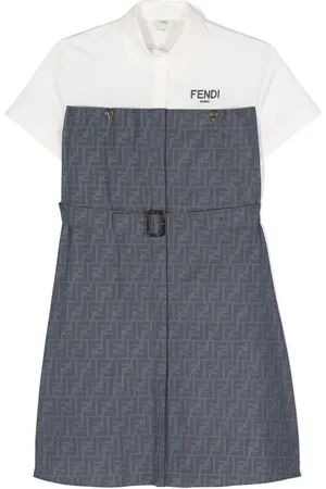 Fendi FF-jacquard cotton shirtdress
