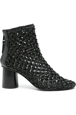 Elena Iachi 70mm woven leather boots