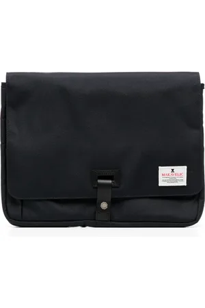 Makavelic Logo tag detail flap laptop bag