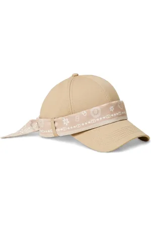 Twin-Set Printed scarf-detail cap