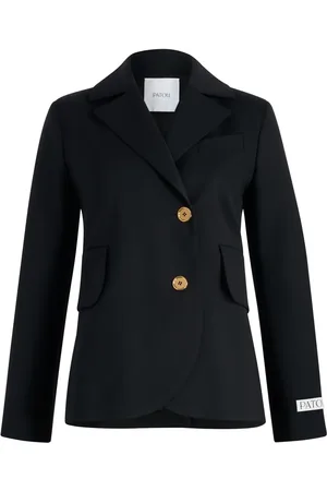 Patou Belted twill blazer