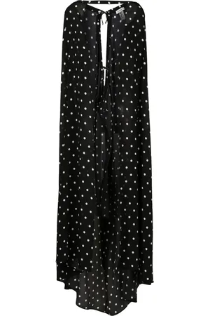 AMIR SLAMA Polka-dot print silk cape