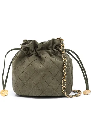 READYMADE Mini diamond-stitching bucket bag