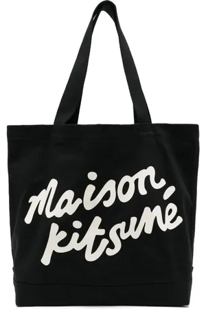 Maison Kitsuné Logo-print tote bag