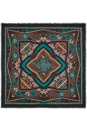 Salvatore Ferragamo Nirvana-print silk shawl