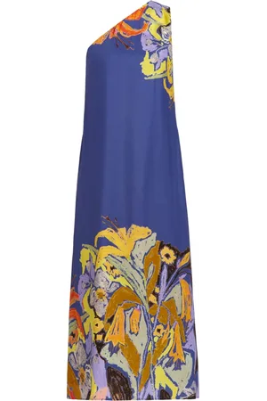 Marie Oliver Jae asymmetric floral dress