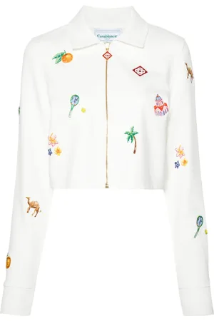 Casablanca Elements En Crayon cropped jacket