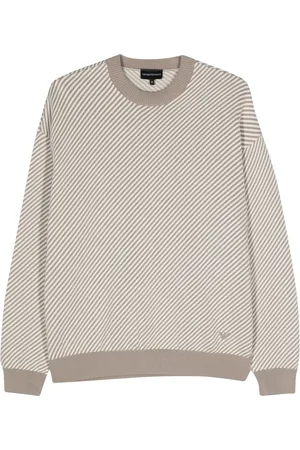 Emporio Armani Striped ribbed jumper