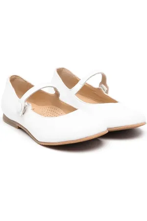 GALLUCCI Leather ballerina shoes