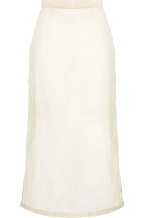 Maison Margiela Semi-sheered high-waisted skirt