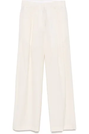 A PAPER KID Pinstriped trousers