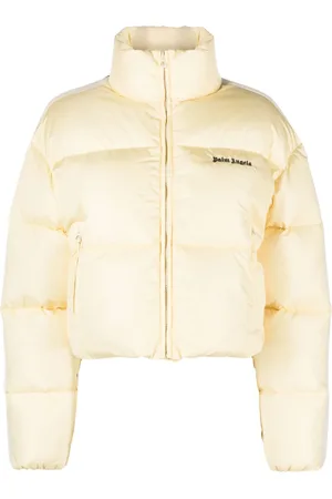Palm Angels Logo-embroidered puffer jacket